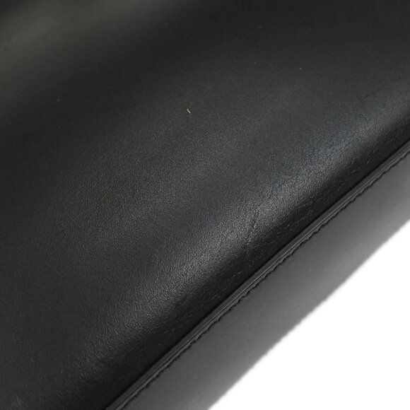 Gucci Black Leather Tote Handbag 000・0860 001998 186662 - Picture 4 of 10